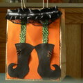 witch's boots bag