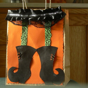 witch&#039;s boots bag