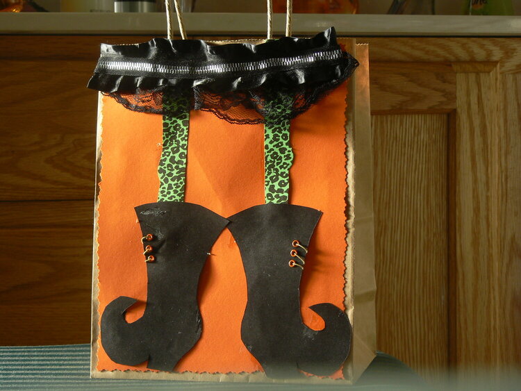 witch&#039;s boots bag