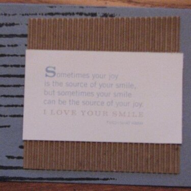 {DW 2007} I love your smile Card