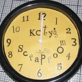 {DW 2007 Tracy's special challenge} Scraproom Clock