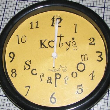 {DW 2007 Tracy&#039;s special challenge} Scraproom Clock