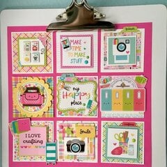 Doodlebug Cute and Crafty clipboard project