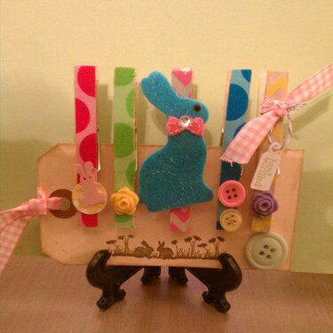 Easter magnet clothespins