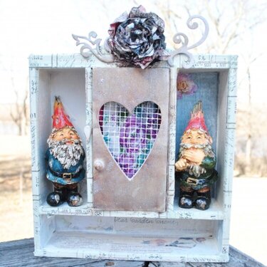 Altered Wooden Shelf (Home for Gnomes)