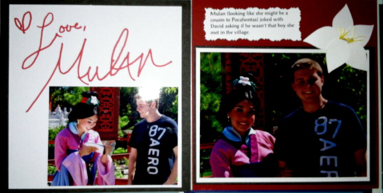 Disney Autograph Book - Mulan