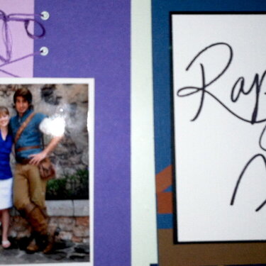 Disney Autograph Album - Rapunzel and Flynn