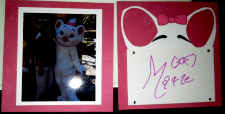 Disney Autograph Album - Marie (from Aristocats)