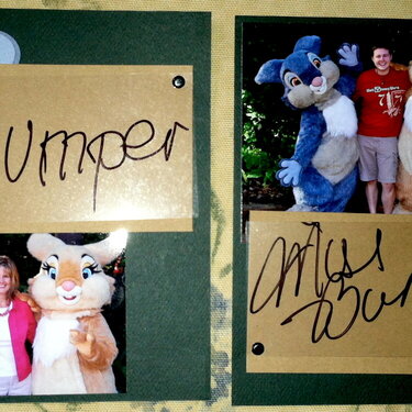 Disney Autograph Album - Thumper