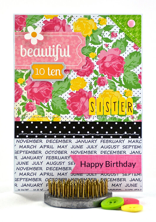 Beautiful Sister Birthday Card *Chickaniddy Crafts 365*