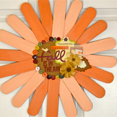 Fall is in the Air Altered Wreath