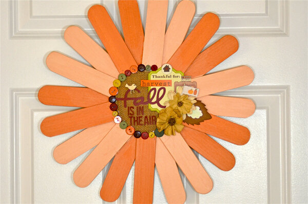 Fall is in the Air Altered Wreath