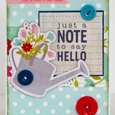 Just a Note to Say Hello *My Creative Scrapbook*