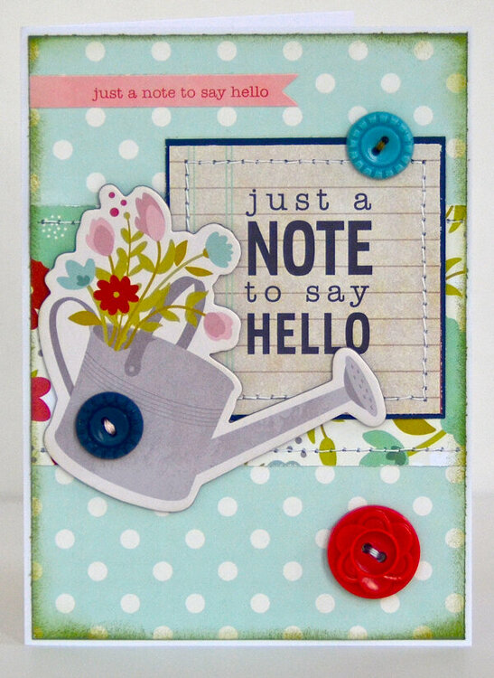 Just a Note to Say Hello *My Creative Scrapbook*
