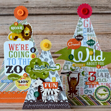 Zoo Themed Party Hat Decor *Echo Park Day at the Zoo*