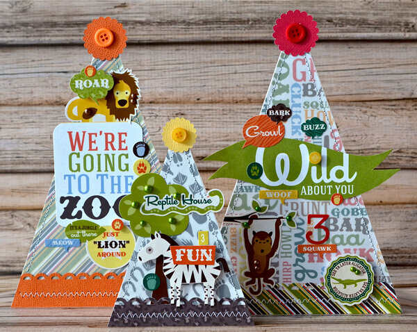 Zoo Themed Party Hat Decor *Echo Park Day at the Zoo*