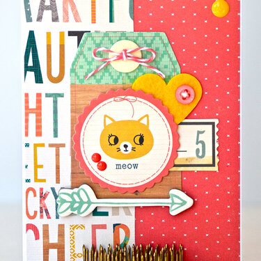 Meow 5 Birthday Card *Crate Paper Wonder*