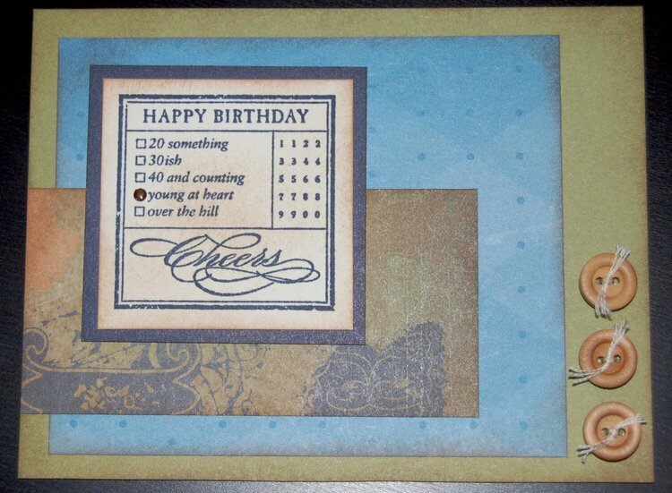 Lucky papers masculine bday card