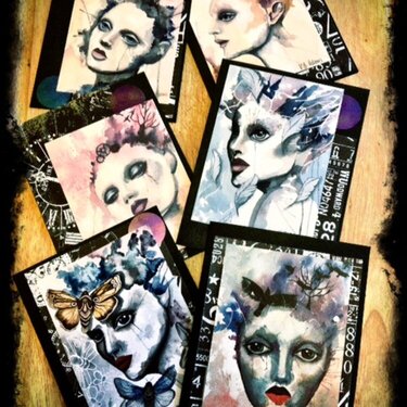 Original painting cards