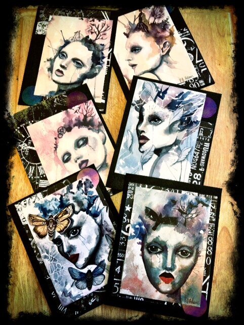 Original painting cards