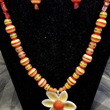 Quilled Jewelry-Sunrise Flower
