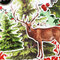 Christmas Lodge Deer