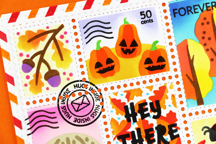 Postage Collage Fall