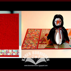 Pop-up Holiday Penguin Card