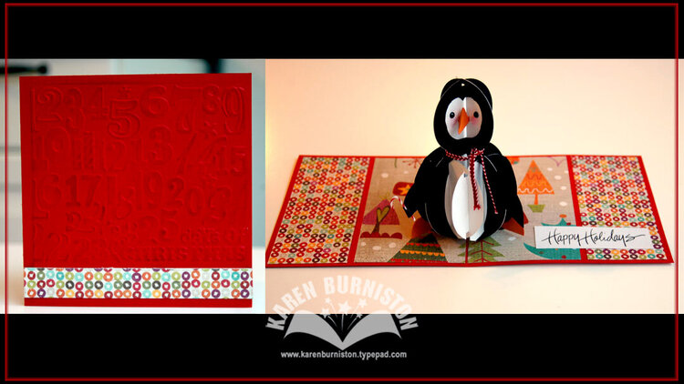 Pop-up Holiday Penguin Card