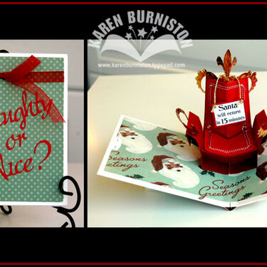 Pop-up Santa's Chair Card