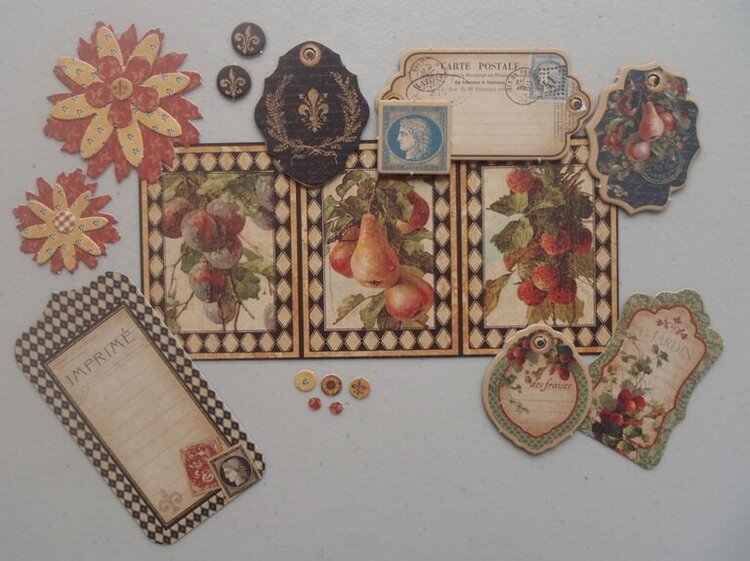 Graphic 45 French Country embellishments