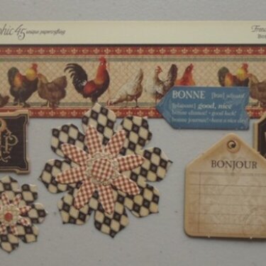 Graphic 45 French Country embellishments