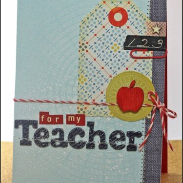 An Apple For My Teacher Card