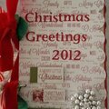 Christmas greeting card mini album