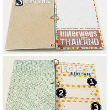 Thailand travel journal - Prompt pages