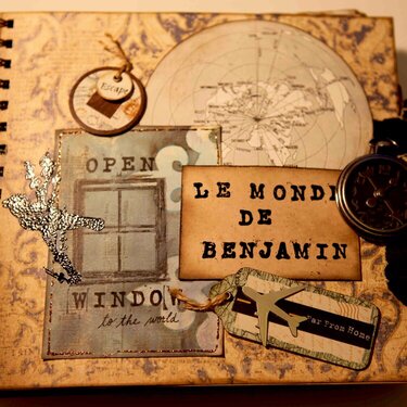 Travel log &quot;Benjamin&#039;s world&quot; - front cover