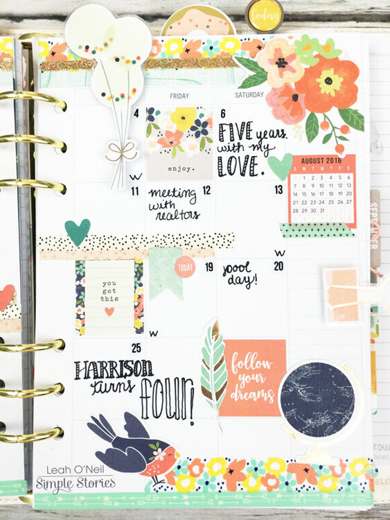 August Monthly Layout