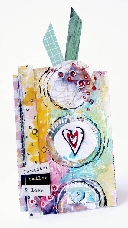 Laugher Smiles Love - ATC card