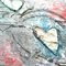 Mixed Media Textured Heart Painting Collage