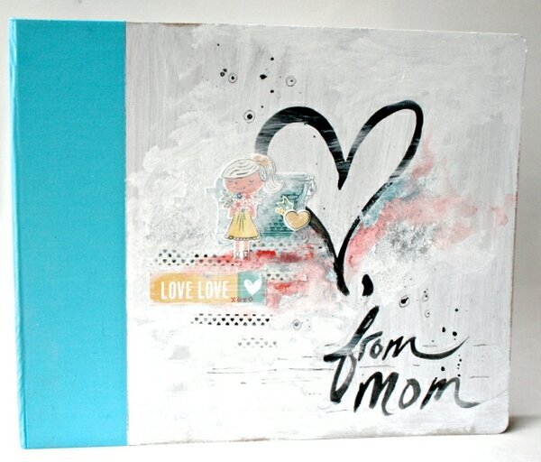 Love, From Mom - altered 12x12 modern album