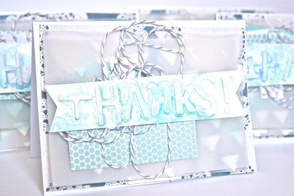 Mixed Media Thank You Cards