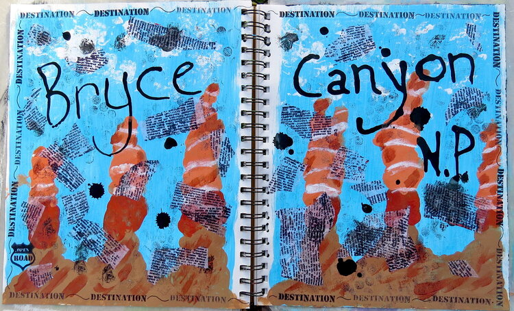 Bryce Canyon Art Journal Page