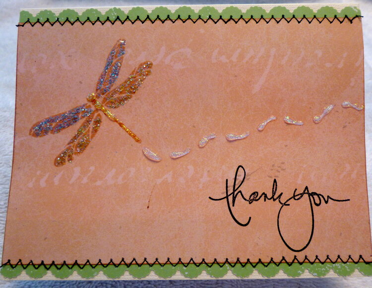 Dragonfly Thank You Card