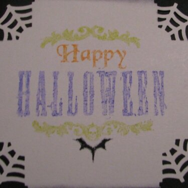 Halloween Card For Stamp Camp Week 1