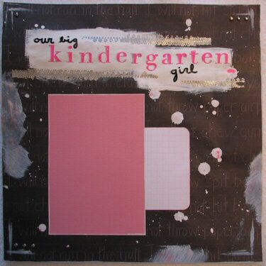 Our Big Kindergarten Girl Gift Album Project