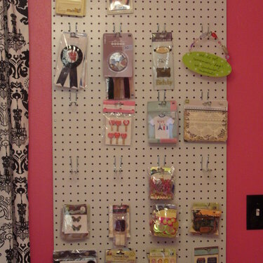 Peg Board- Embellishment Storage