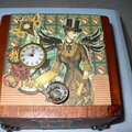 Time Flies Altered cigar Box