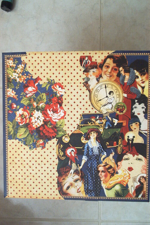 Fashionable Mom part 1 Altered Canvas