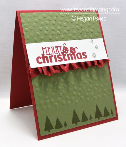 DIY Card: Christmas Card using Christmas bliss
