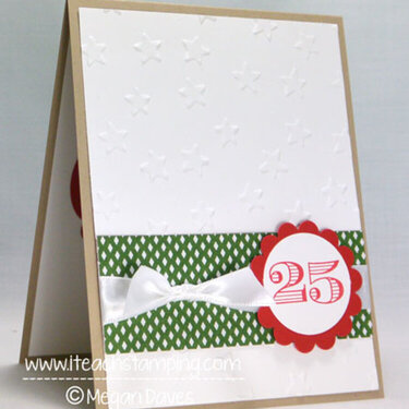 Friday Flip:  Making a Simple Christmas Card